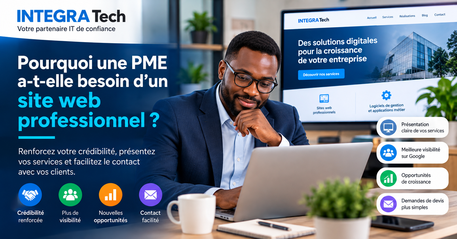 Pourquoi une PME a-t-elle besoin d’un site web professionnel ?